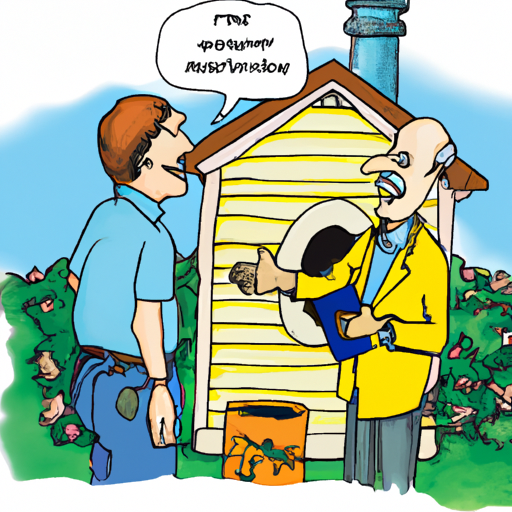 A professional septic system inspector interviews the homeowner.