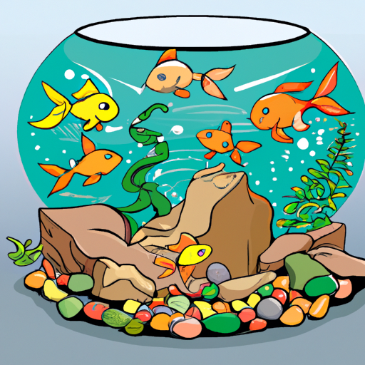 A calm aquarium with colorful fish.