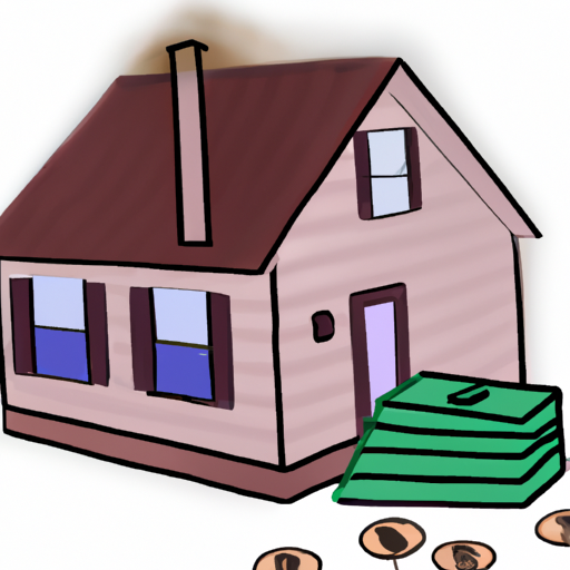 An image of a house with a pile of money next to it, symbolizing the hidden costs and ongoing maintenance associated with owning a home.