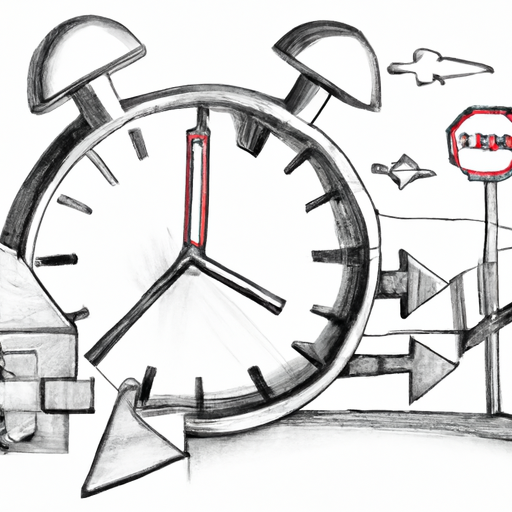 An image of a clock with various obstacles and roadblocks representing factors that can affect the timeline for closing a home.