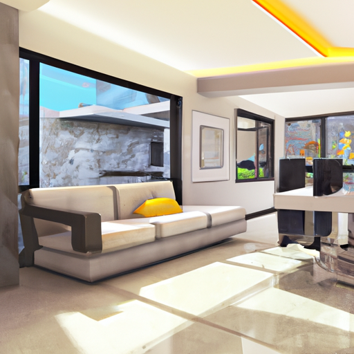 Modern spacious apartment with natural lighting.