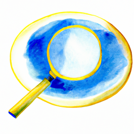 A magnifying glass examines the disclosure.