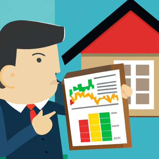 A real estate agent analyzes housing market data.