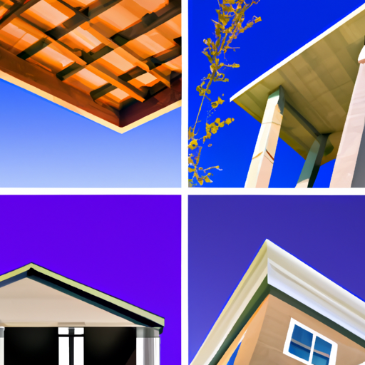 A collage of various real estate objects.