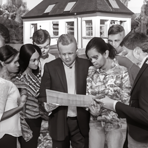 Image of a group of home buyers with a real estate agent looking at a map and discussing strategies.