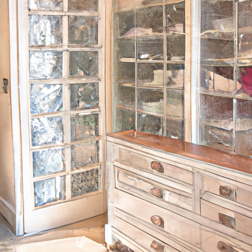A sparkling, clutter-free entryway with organized storage solutions and pristine glass surfaces.