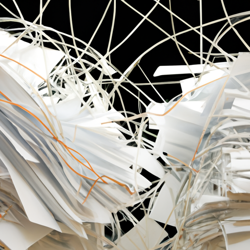 A tangled web of financial documents.
